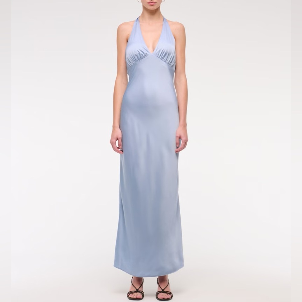 The A&F Julia Slip Halter Maxi Dress